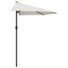 Półparasol balkonowy na słupku z aluminium, 270x144cm, piaskowy