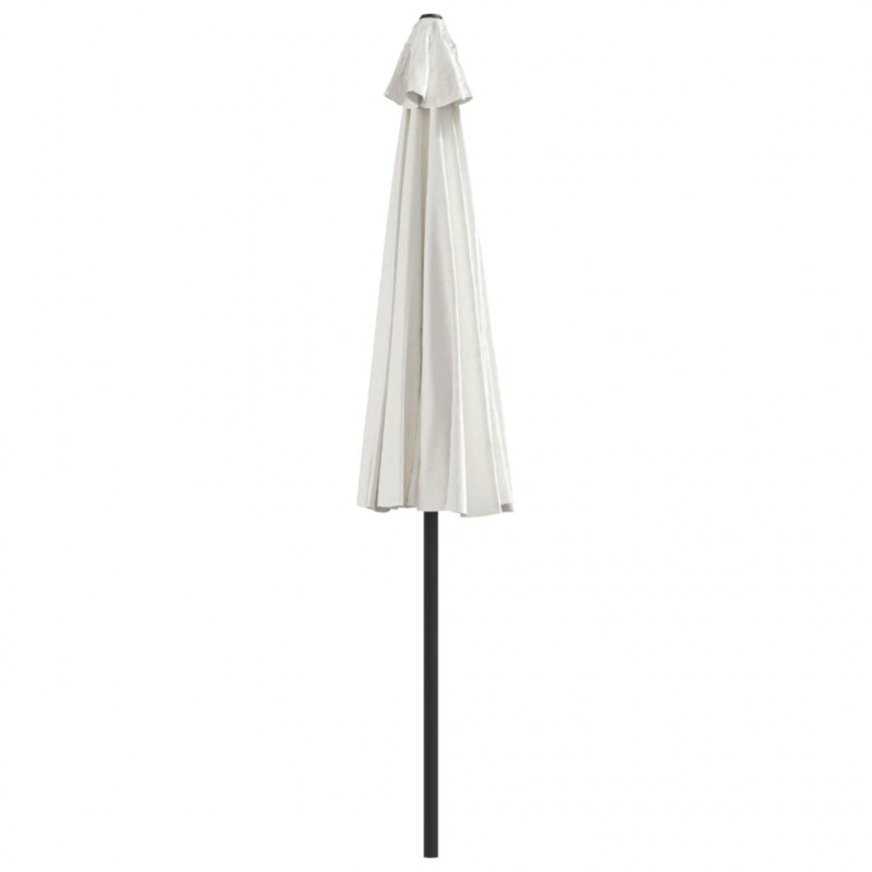 Półparasol balkonowy na słupku z aluminium, 270x144cm, piaskowy