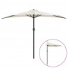 Półparasol balkonowy na słupku z aluminium, 300x155cm, piaskowy