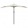 Półparasol balkonowy na słupku z aluminium, 300x155cm, piaskowy