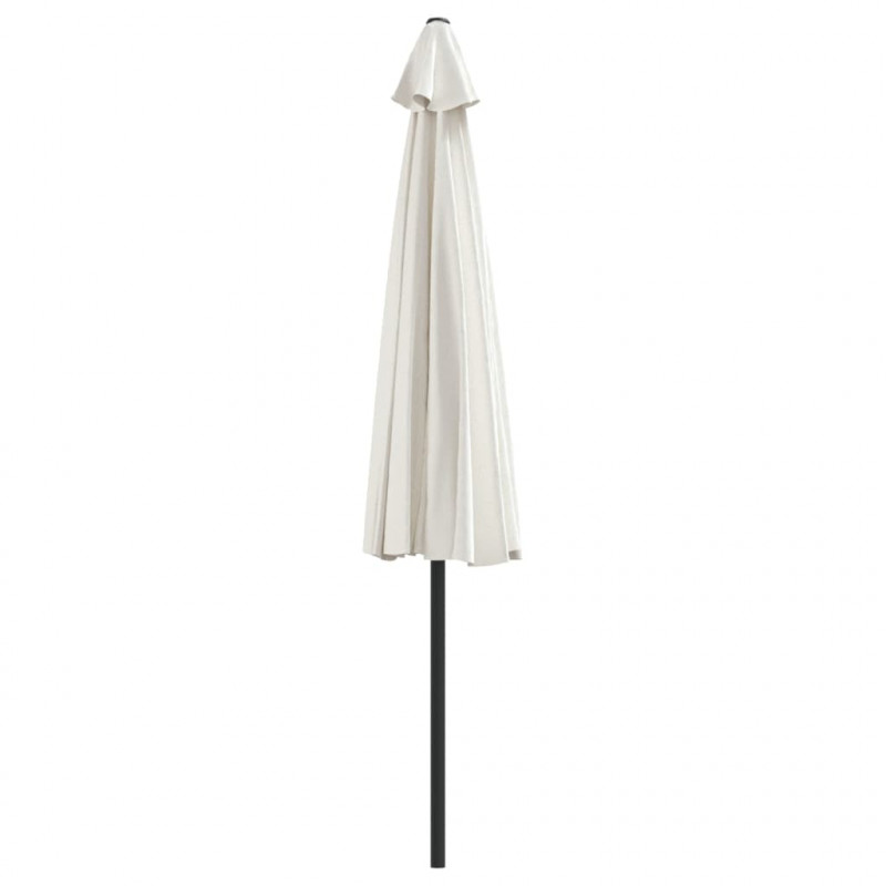 Półparasol balkonowy na słupku z aluminium, 300x155cm, piaskowy