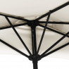 Półparasol balkonowy na słupku z aluminium, 300x155cm, piaskowy