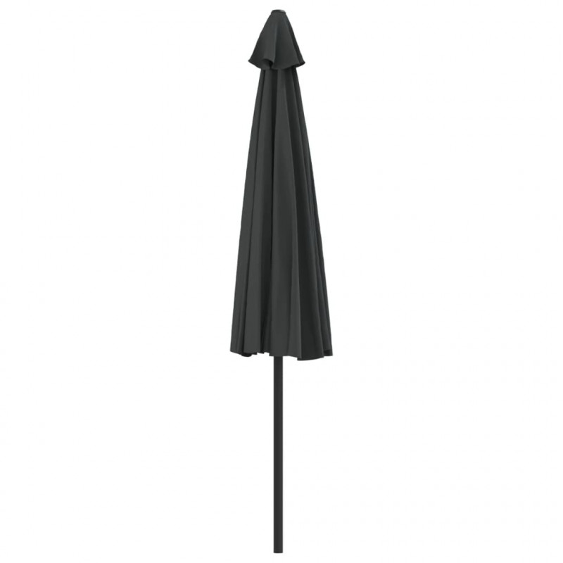 Półparasol balkonowy na słupku z aluminium, 300x155cm, antracyt