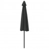 Półparasol balkonowy na słupku z aluminium, 300x155cm, antracyt