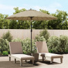 Parasol ogrodowy na słupku aluminiowym, 270 cm, taupe