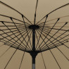 Parasol ogrodowy na słupku aluminiowym, 270 cm, taupe