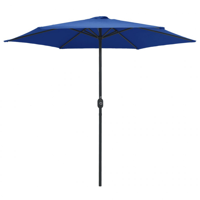 Parasol ogrodowy na aluminiowym słupku, 270x246 cm, niebieski