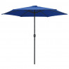 Parasol ogrodowy na aluminiowym słupku, 270x246 cm, niebieski