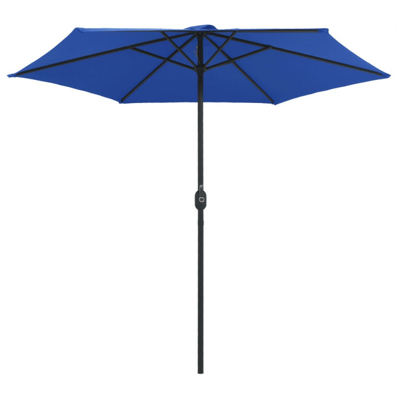 Parasol ogrodowy na aluminiowym słupku, 270x246 cm, niebieski