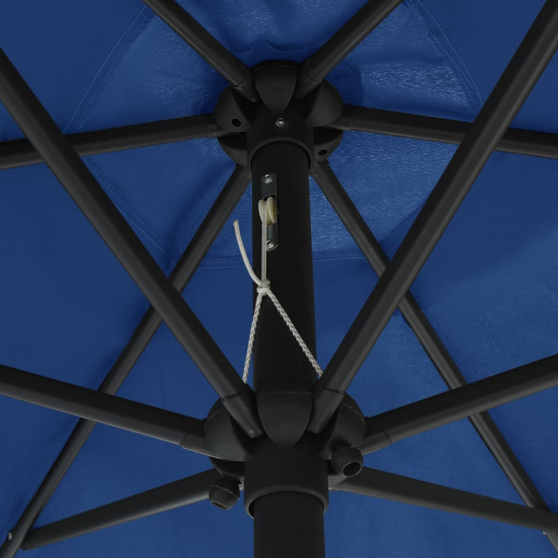 Parasol ogrodowy na aluminiowym słupku, 270x246 cm, niebieski
