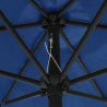 Parasol ogrodowy na aluminiowym słupku, 270x246 cm, niebieski