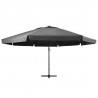 Parasol ogrodowy na aluminiowym słupku, 600 cm, antracytowy