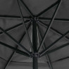 Parasol ogrodowy na aluminiowym słupku, 600 cm, antracytowy
