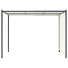 Pergola z regulowanym dachem, śmietankowa, 3x3 m, stalowa