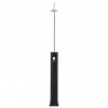 Prysznic solarny, czarny, 214 cm, 20 L