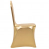 Elastyczne pokrowce na krzesła, 6 szt., złote