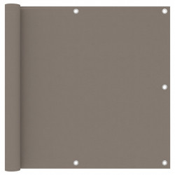 Parawan balkonowy, taupe, 90x500 cm, tkanina Oxford