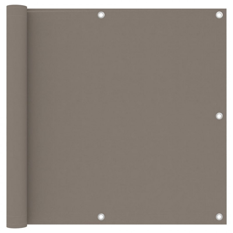 Parawan balkonowy, taupe, 90x500 cm, tkanina Oxford