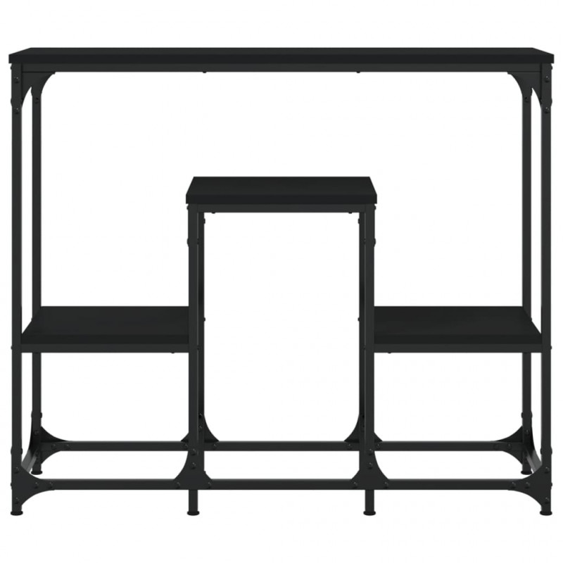 Stolik konsolowy, czarny, 89,5x28x76cm, materiał drewnopochodny