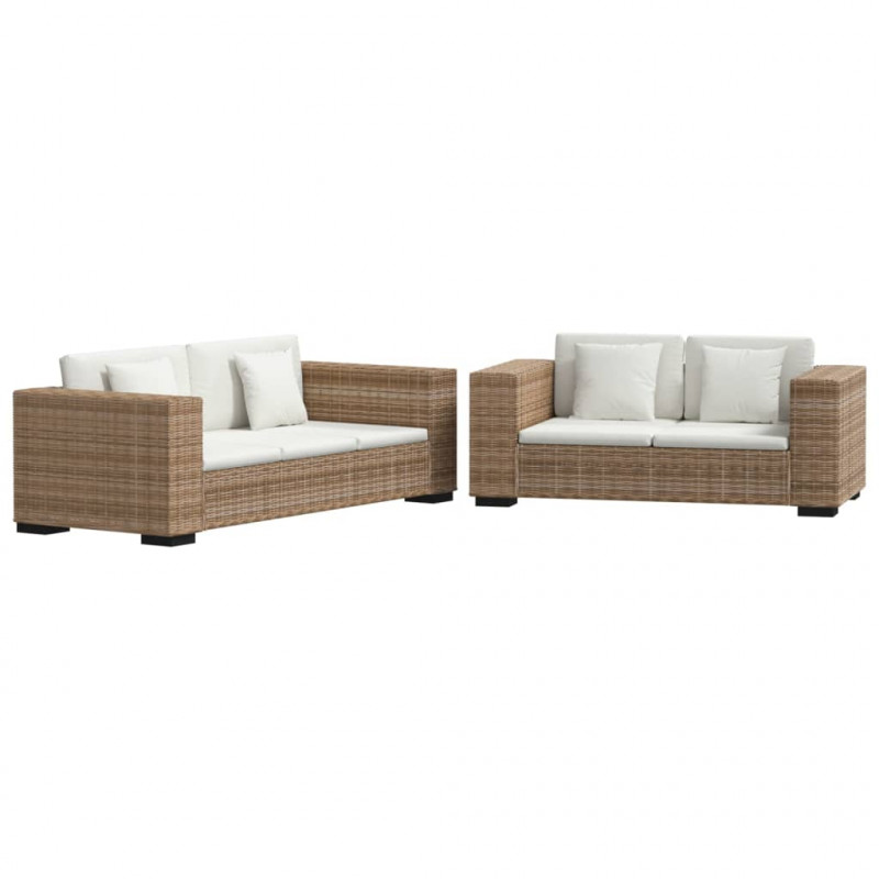 Zestaw kanap ogrodowych 2+3, rattan