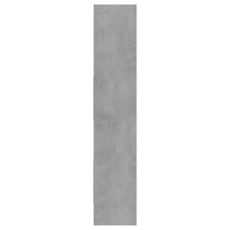 Regał na książki, szarość betonu, 60x35x180 cm