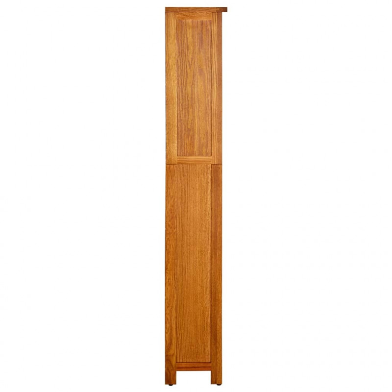 5-poziomowy regał na książki, 70x22x140 cm, lite drewno dębowe