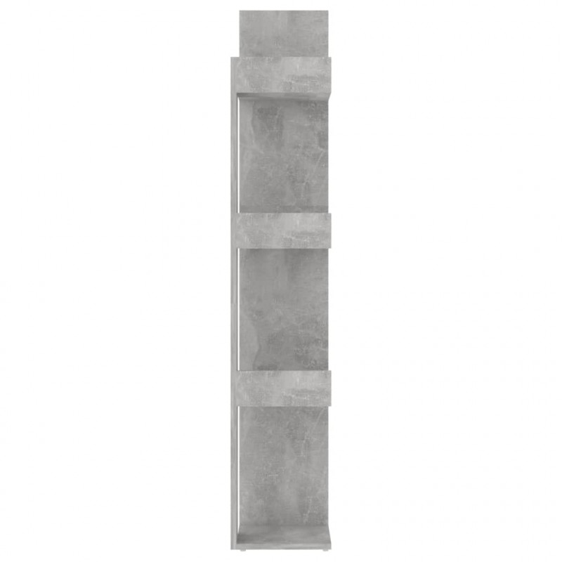 Regał na książki, betonowy szary, 86x25,5x140 cm