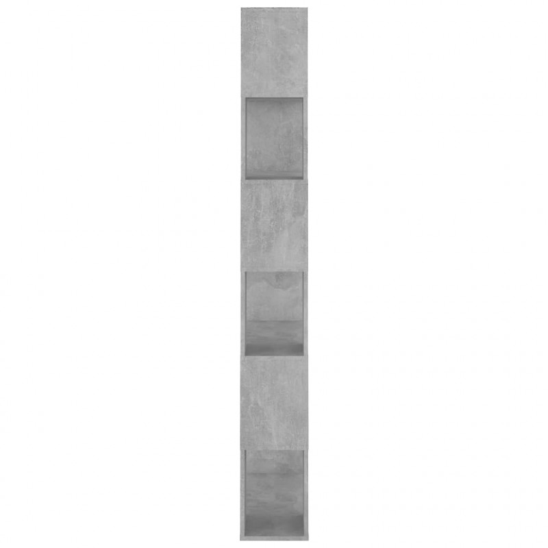 Regał na książki/przegroda, szarość betonu, 80x24x186 cm