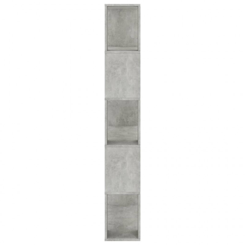Regał na książki/przegroda, betonowy szary, 80x24x159 cm