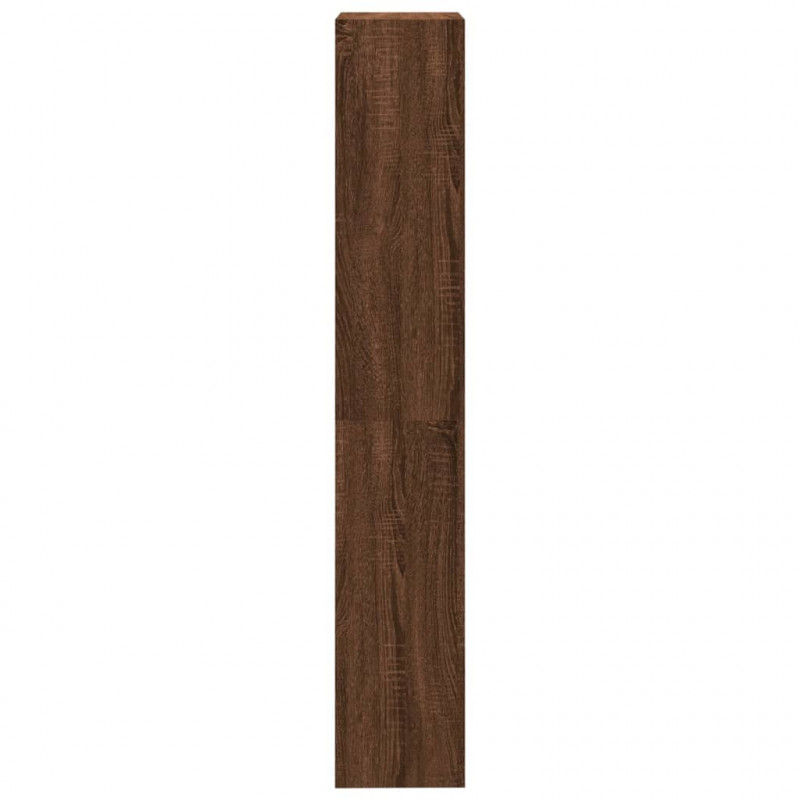Regał na książki z 4 półkami, brązowy dąb, 40x24x143 cm