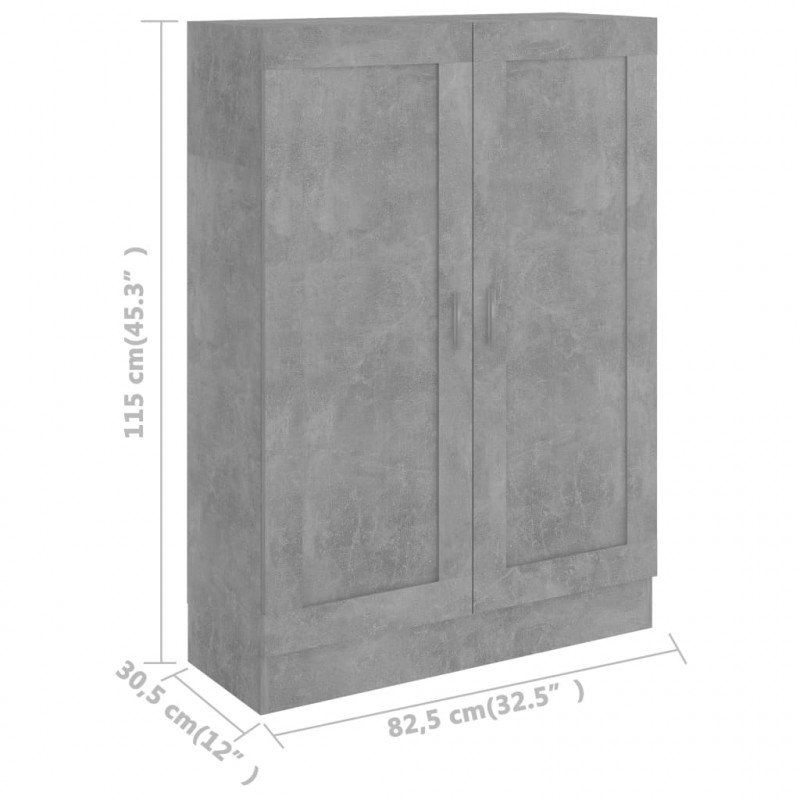 Szafka, szarość betonu, 82,5x30,5x115 cm