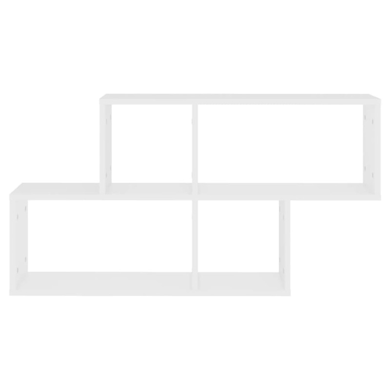 Półka ścienna, biała, 100x18x53 cm, materiał drewnopochodny