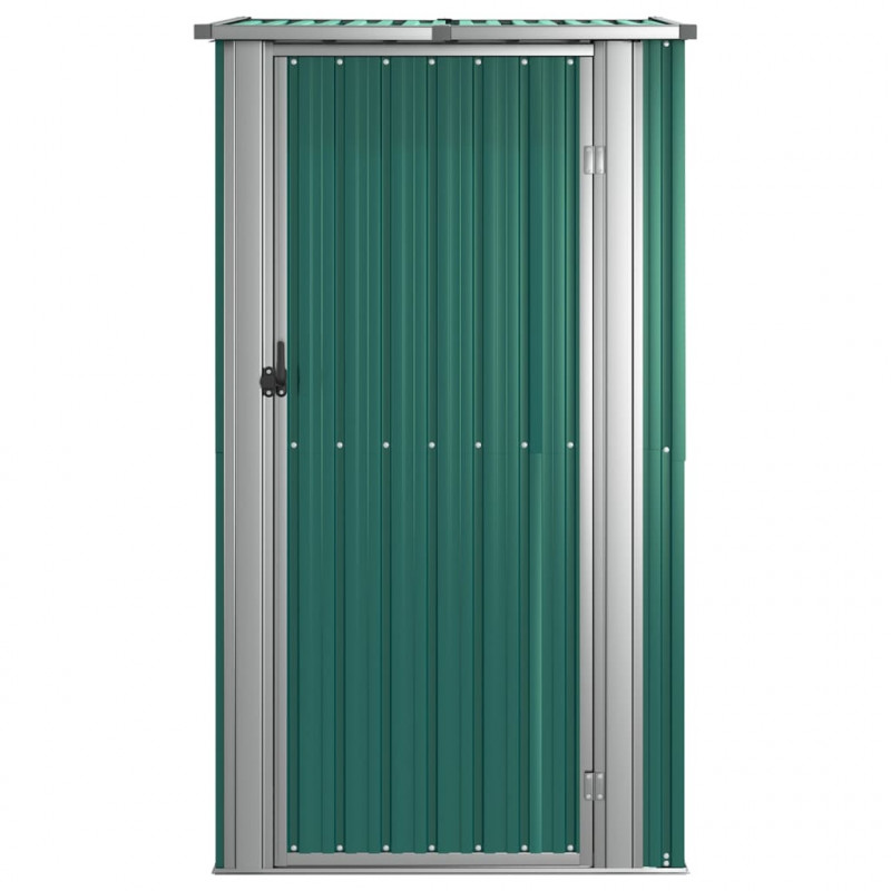 Szopa ogrodowa, zielona, 118,5x97x209,5 cm, stal galwanizowana