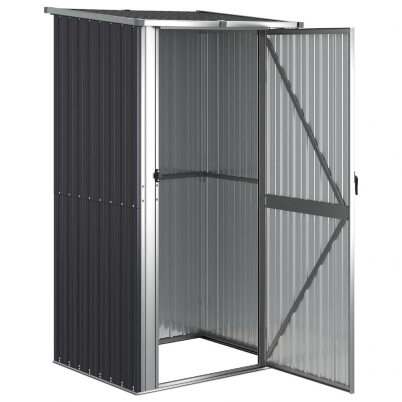 Szopa ogrodowa, antracyt, 118,5x97x209,5 cm, stal galwanizowana