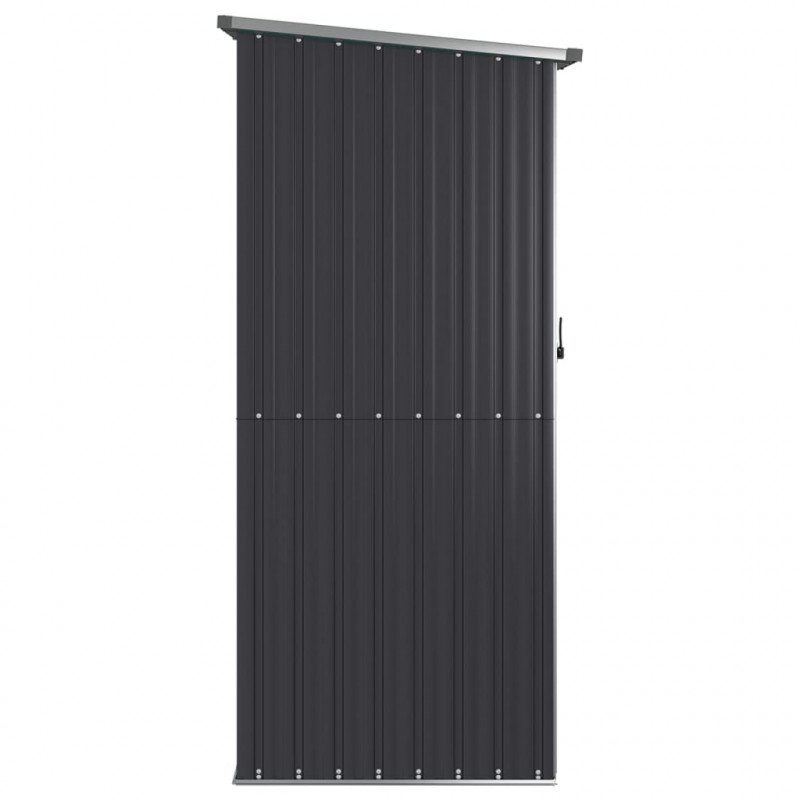 Szopa ogrodowa, antracyt, 118,5x97x209,5 cm, stal galwanizowana