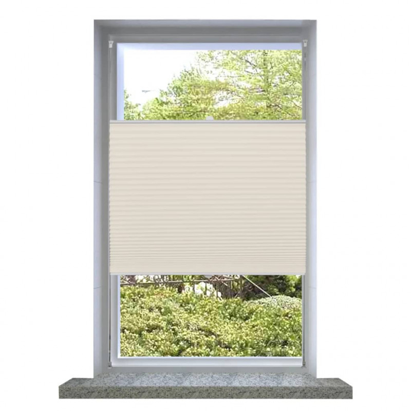 Roleta plisowana kremowa (40x150cm).
