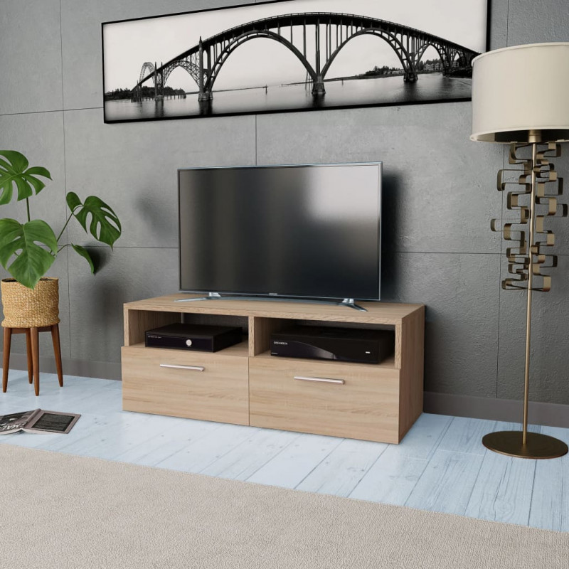 Szafka TV, materiał drewnopochodny, 95x35x36 cm, kolor dębowy