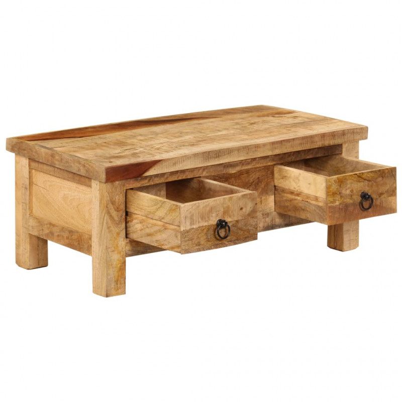 Stolik kawowy z litego drewna mango, 90x45x35 cm