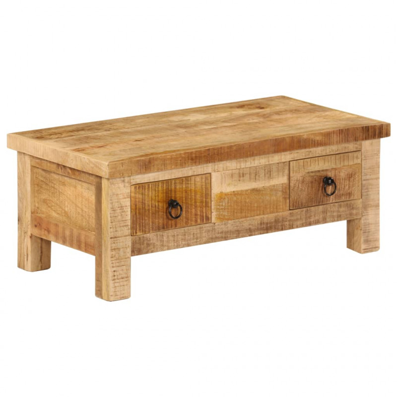 Stolik kawowy z litego drewna mango, 90x45x35 cm