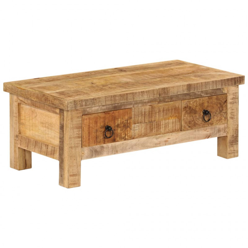 Stolik kawowy z litego drewna mango, 90x45x35 cm