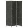 3-panelowy parawan pokojowy, czarny 116 x 160 cm, hiacynt wodny