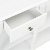 Stolik konsolowy, biały, 120x30x76 cm, MDF