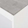 Stolik barowy z półkami, biały, 110 x 50 x 103 cm