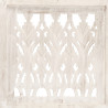 Parawan 5-panelowy, rzeźbiony, biały, 200x165 cm, drewno mango