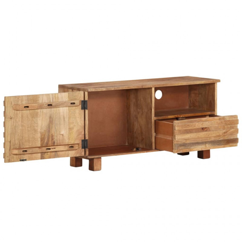 Szafka pod TV, 90x30x45 cm, lite drewno mango