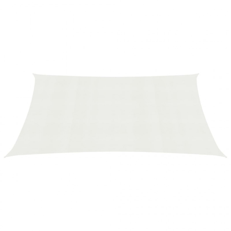Żagiel przeciwsłoneczny, 160 g/m², biały, 5x6 m, HDPE