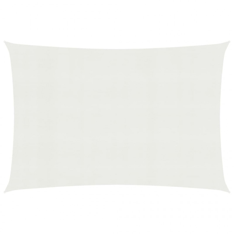 Żagiel przeciwsłoneczny, 160 g/m², biały, 6x8 m, HDPE