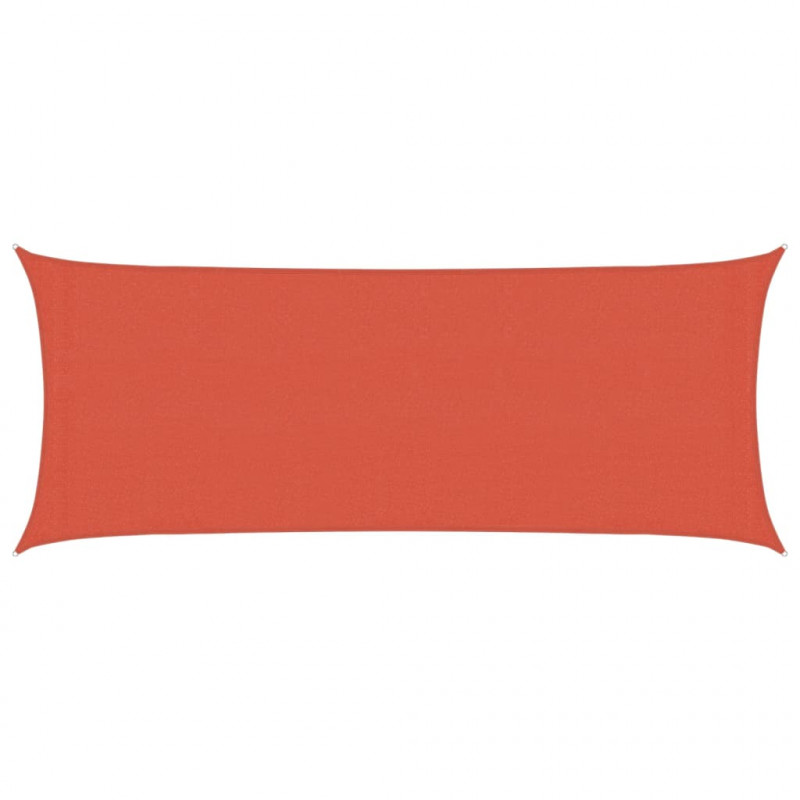 Żagiel przeciwsłoneczny, 160 g/m², terakotowy, 2x5 m, HDPE