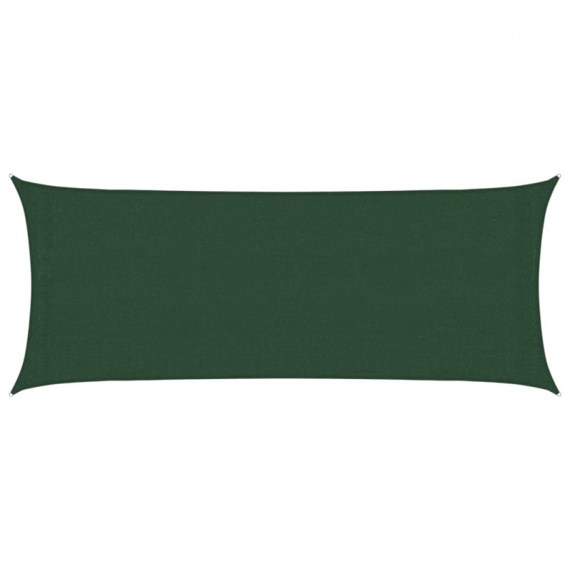 Żagiel przeciwsłoneczny, 160 g/m², ciemnozielony, 2x5 m, HDPE