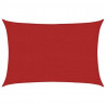 Żagiel przeciwsłoneczny, 160 g/m², czerwony, 2,5x4 m, HDPE